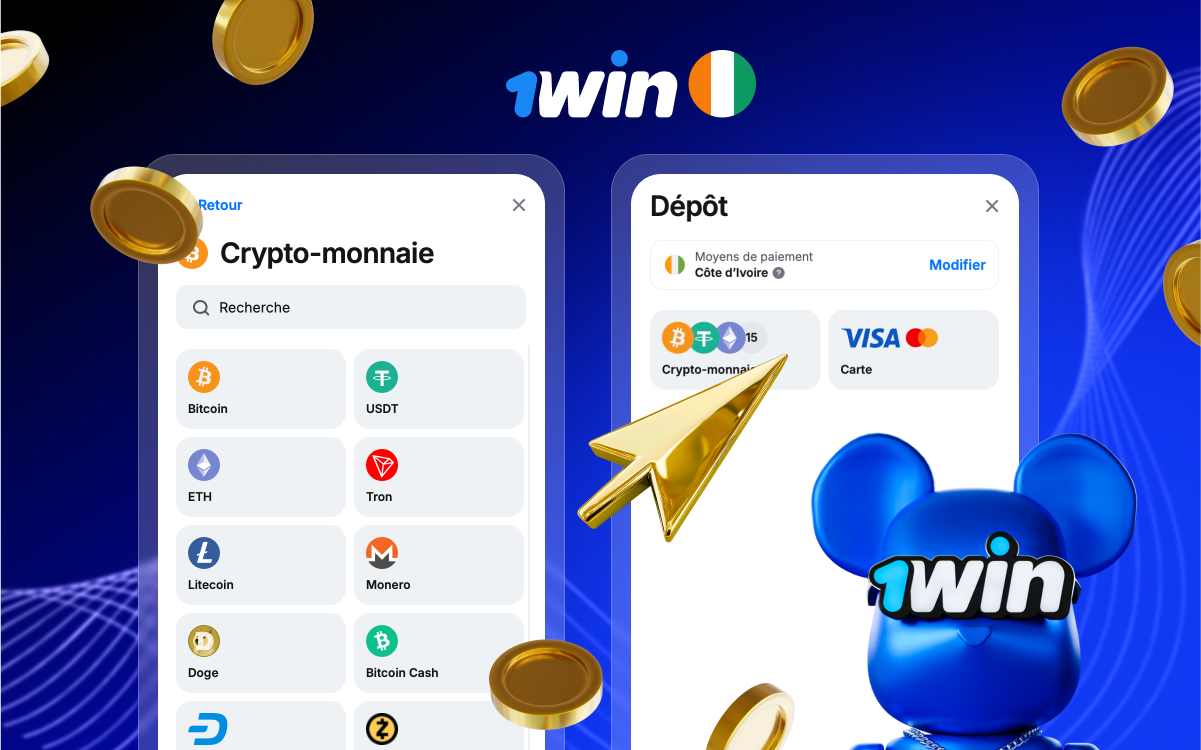 Retrait 1win Côte d'Ivoire — Méthodes de Paiement & Délais Rapides